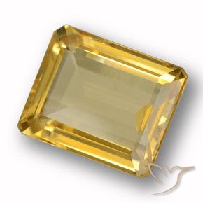 Citrino Oro medio naturale da 4.10 ct, Ottagonale / Taglio smeraldo, VVS-VS