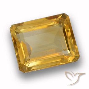 Citrino Oro medio naturale da 4.09 ct, Ottagonale / Taglio smeraldo, VVS