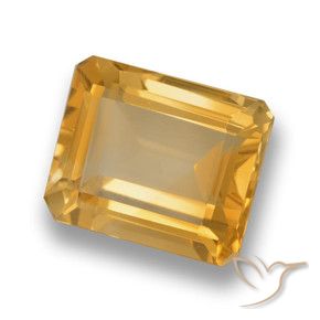 Citrino Arancio-Oro naturale da 4.27 ct, Ottagonale / Taglio smeraldo, VVS-VS