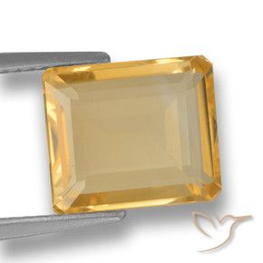 Citrino Arancio-Oro naturale da 3.84 ct, Ottagonale / Taglio smeraldo, VVS-VS