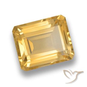 Citrino Oro medio naturale da 4.05 ct, Ottagonale / Taglio smeraldo, VVS-VS