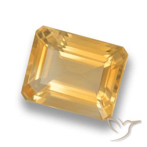 Citrino Oro naturale da 3.80 ct, Ottagonale / Taglio smeraldo, VVS-VS