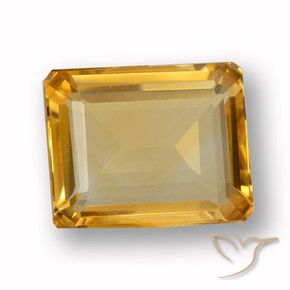 Citrino Arancio medio-chiaro-oroG naturale da 3.88 ct, Ottagonale / Taglio smeraldo, VVS-VS