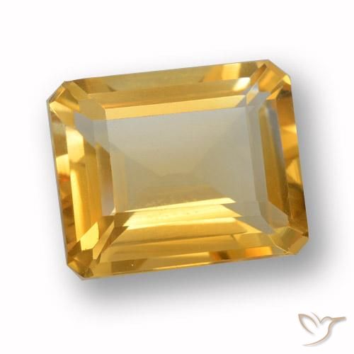 Citrino Arancio-Oro naturale da 3.76 ct, Ottagonale / Taglio smeraldo, VVS