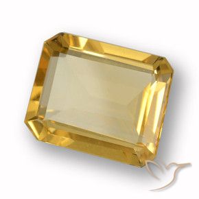 Citrino Oro naturale da 3.37 ct, Ottagonale / Taglio smeraldo, VVS-VS