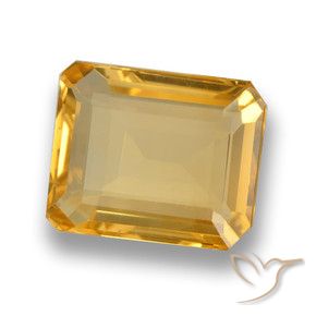 Citrino Arancio-Oro naturale da 4.10 ct, Ottagonale / Taglio smeraldo, VVS-VS