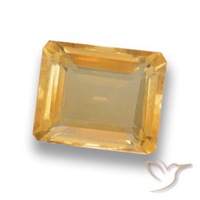 Citrino Arancio chiaro-Oro naturale da 4.27 ct, Ottagonale / Taglio smeraldo, VVS-VS