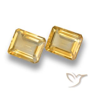 Gemme di Citrino Oro medio naturale da 7.28 ct, Ottagonale / Taglio smeraldo, VVS-VS