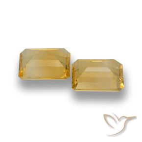 Gemme di Citrino Oro medio naturale da 7.28 ct, Ottagonale / Taglio smeraldo, VVS-VS