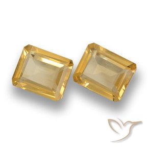 Gemme di Citrino Oro medio naturale da 6.77 ct, Ottagonale / Taglio smeraldo, VVS-VS