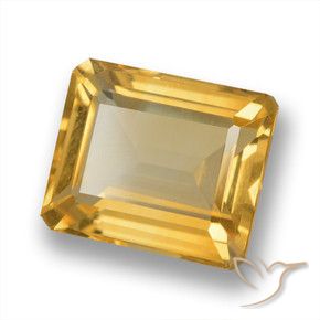 Citrino Arancio dorato naturale da 5.93 ct, Ottagonale / Taglio smeraldo, VVS-VS