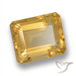 Citrino Arancio chiaro-Oro naturale da 6.04 ct, Ottagonale / Taglio smeraldo, VVS-VS