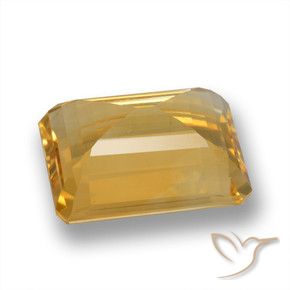 Citrino Arancio medio-chiaro-oroG naturale da 4.84 ct, Ottagonale / Taglio smeraldo, VVS-VS