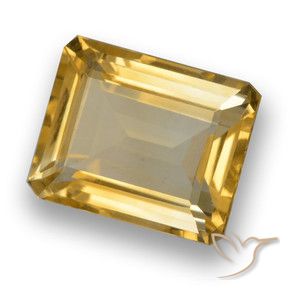 Citrino Dorato naturale da 4.36 ct, Ottagonale / Taglio smeraldo, VVS