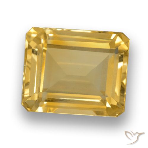 4.46ct Naturale Dorato Citrino, Taglio smeraldo, VVS