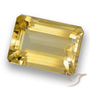 Citrino Dorato medio naturale da 6.21 ct, Ottagonale / Taglio smeraldo, VVS