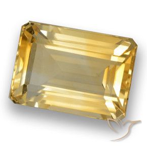 Citrino Dorato medio-chiaro naturale da 8.68 ct, Ottagonale / Taglio smeraldo, VVS-VS