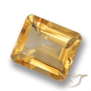 Citrino Arancio-Oro naturale da 5.42 ct, Ottagonale / Taglio smeraldo, VS