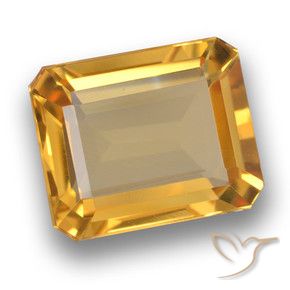 Citrino Arancio medio-chiaro-oroG naturale da 5.18 ct, Ottagonale / Taglio smeraldo, VVS-VS