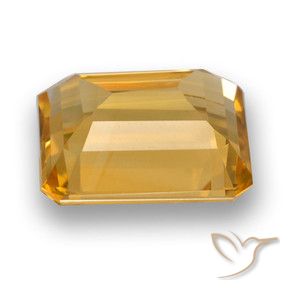Citrino Arancio medio-chiaro-oroG naturale da 5.18 ct, Ottagonale / Taglio smeraldo, VVS-VS