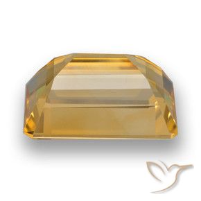 Citrino Arancio dorato naturale da 7.21 ct, Ottagonale / Taglio smeraldo, VVS-VS