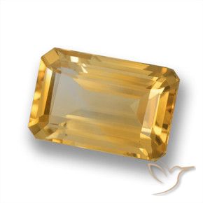 Citrino Arancio-Oro naturale da 3.80 ct, Ottagonale / Taglio smeraldo, VVS