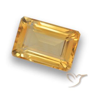 Citrino Arancio-Oro naturale da 4.37 ct, Ottagonale / Taglio smeraldo, VVS-VS