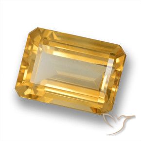 Citrino Arancio medio-chiaro-oroG naturale da 6.26 ct, Ottagonale / Taglio smeraldo, VVS-VS