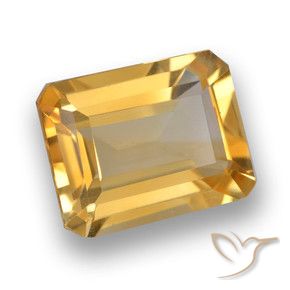 Citrino Arancio dorato naturale da 3.76 ct, Ottagonale / Taglio smeraldo, VVS-VS