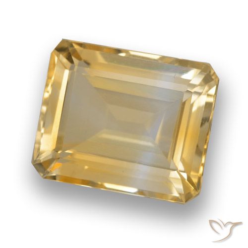 Citrino Dorato naturale da 4.15 ct, Ottagonale / Taglio smeraldo, VVS
