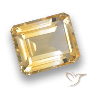 Citrino Dorato naturale da 4.15 ct, Ottagonale / Taglio smeraldo, VVS