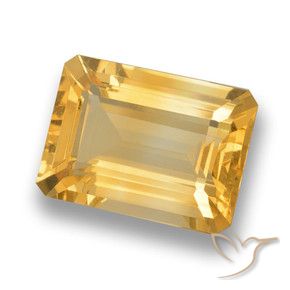 Citrino Oro medio naturale da 7.40 ct, Ottagonale / Taglio smeraldo, VVS-VS