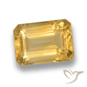 Citrino Oro medio naturale da 7.25 ct, Ottagonale / Taglio smeraldo, VVS-VS