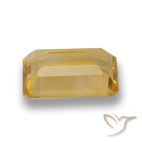 Citrino Dorato naturale da 6.64 ct, Ottagonale / Taglio smeraldo, VVS-VS