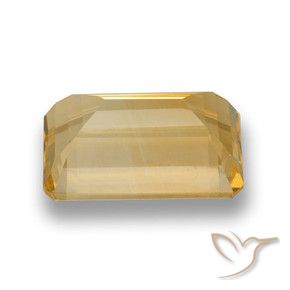 Citrino Oro naturale da 7.22 ct, Ottagonale / Taglio smeraldo, VVS-VS