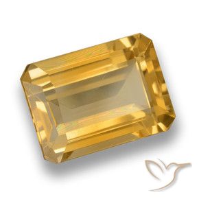 Citrino Dorato scuro naturale da 6.79 ct, Ottagonale / Taglio smeraldo, VVS-VS