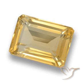 Citrino Dorato medio-scuro naturale da 7.98 ct, Ottagonale / Taglio smeraldo, VVS-VS