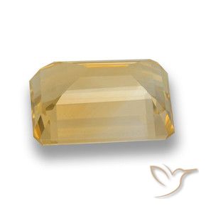 Citrino Dorato medio-scuro naturale da 7.98 ct, Ottagonale / Taglio smeraldo, VVS-VS