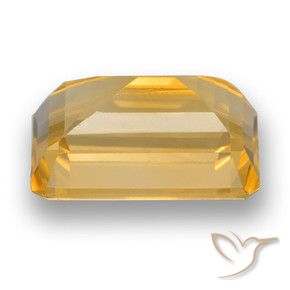 Citrino Arancio dorato naturale da 4.29 ct, Ottagonale / Taglio smeraldo, VVS-VS