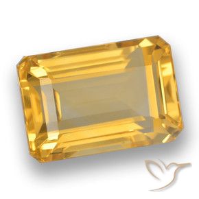 Citrino Dorato medio naturale da 5.51 ct, Ottagonale / Taglio smeraldo, VVS