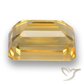 Citrino Dorato medio naturale da 5.51 ct, Ottagonale / Taglio smeraldo, VVS