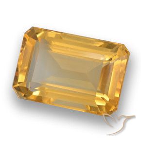 Citrino Arancio Dorato Profondo naturale da 4.54 ct, Ottagonale / Taglio smeraldo, VVS-VS