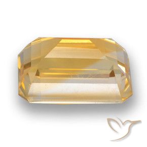 Citrino Arancio Dorato Profondo naturale da 4.54 ct, Ottagonale / Taglio smeraldo, VVS-VS