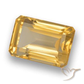 Citrino Arancio dorato naturale da 5.68 ct, Ottagonale / Taglio smeraldo, VVS-VS
