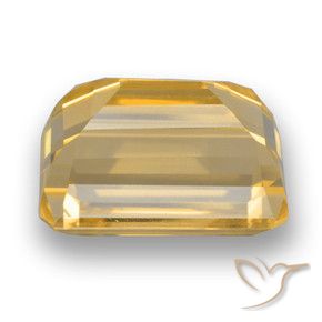 Citrino Arancio dorato naturale da 5.68 ct, Ottagonale / Taglio smeraldo, VVS-VS