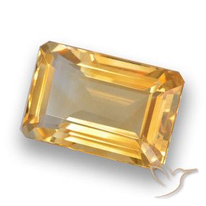 Citrino Arancio Dorato Profondo naturale da 4.50 ct, Ottagonale / Taglio smeraldo, VVS