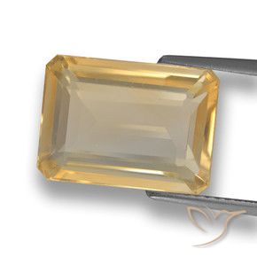Citrino Oro naturale da 6.89 ct, Ottagonale / Taglio smeraldo, VVS-VS