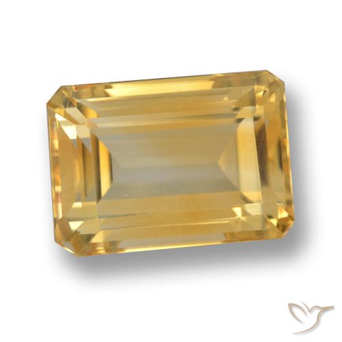 8.66ct Naturale Oro Citrino, Taglio smeraldo, VVS