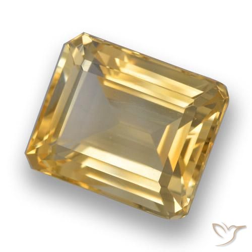 Citrino Dorato chiaro naturale da 4.83 ct, Ottagonale / Taglio smeraldo, VVS-VS