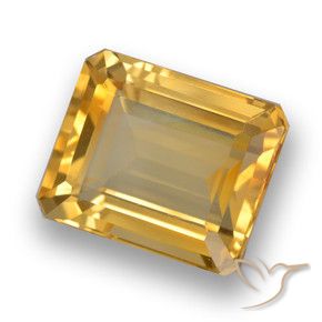 Citrino Dorato scuro naturale da 4.40 ct, Ottagonale / Taglio smeraldo, VVS